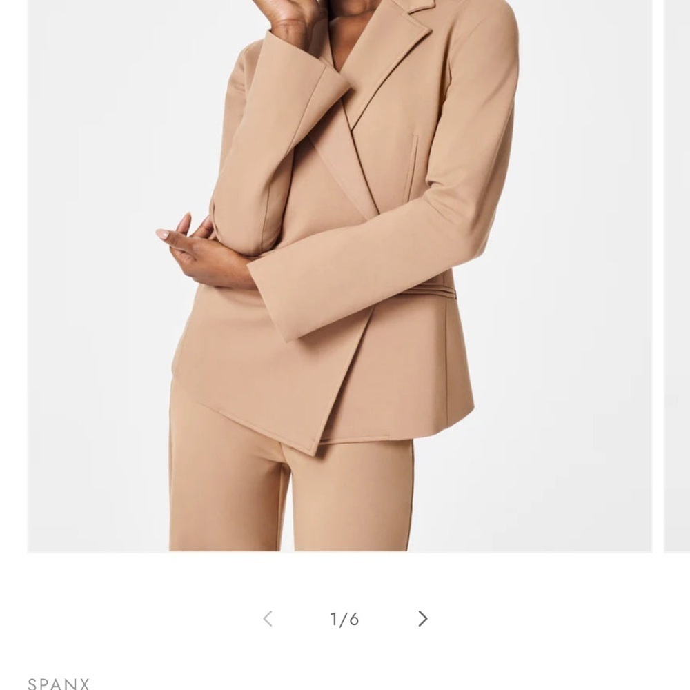 The Perfect Asymmetrical Blazer -toffee size m